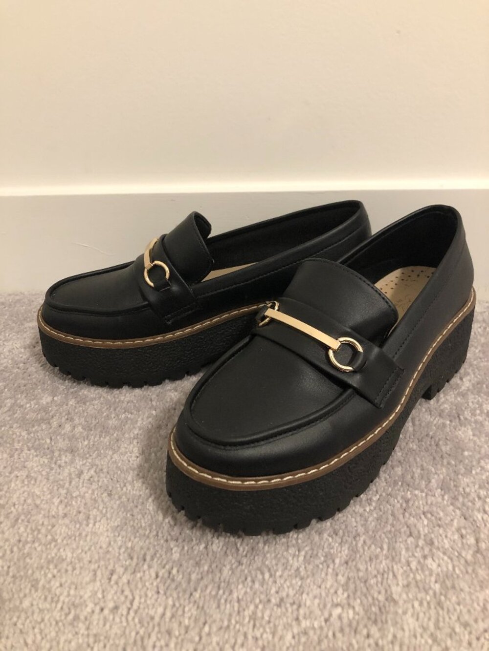 Black Platform Loafers